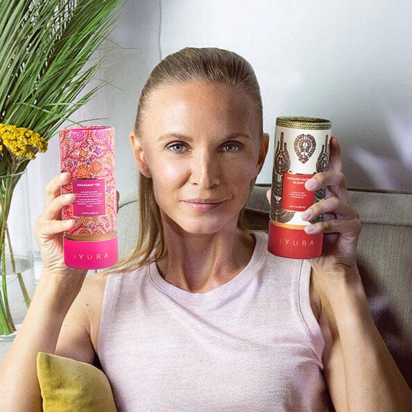 Duo de Óleos Faciais para o Dia e a Noite - O Melhor Hidratante para uma Pele Saudável - Conjunto Ayurvédico de Produtos Naturais para a Pele