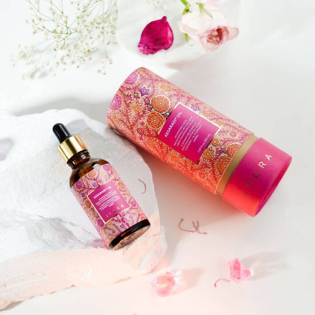 Óleo Kesaradi Glow Diário - Óleo Hidratante Facial para Pele Seca ou Sensível - Cuidados Naturais para uma Pele Radiante