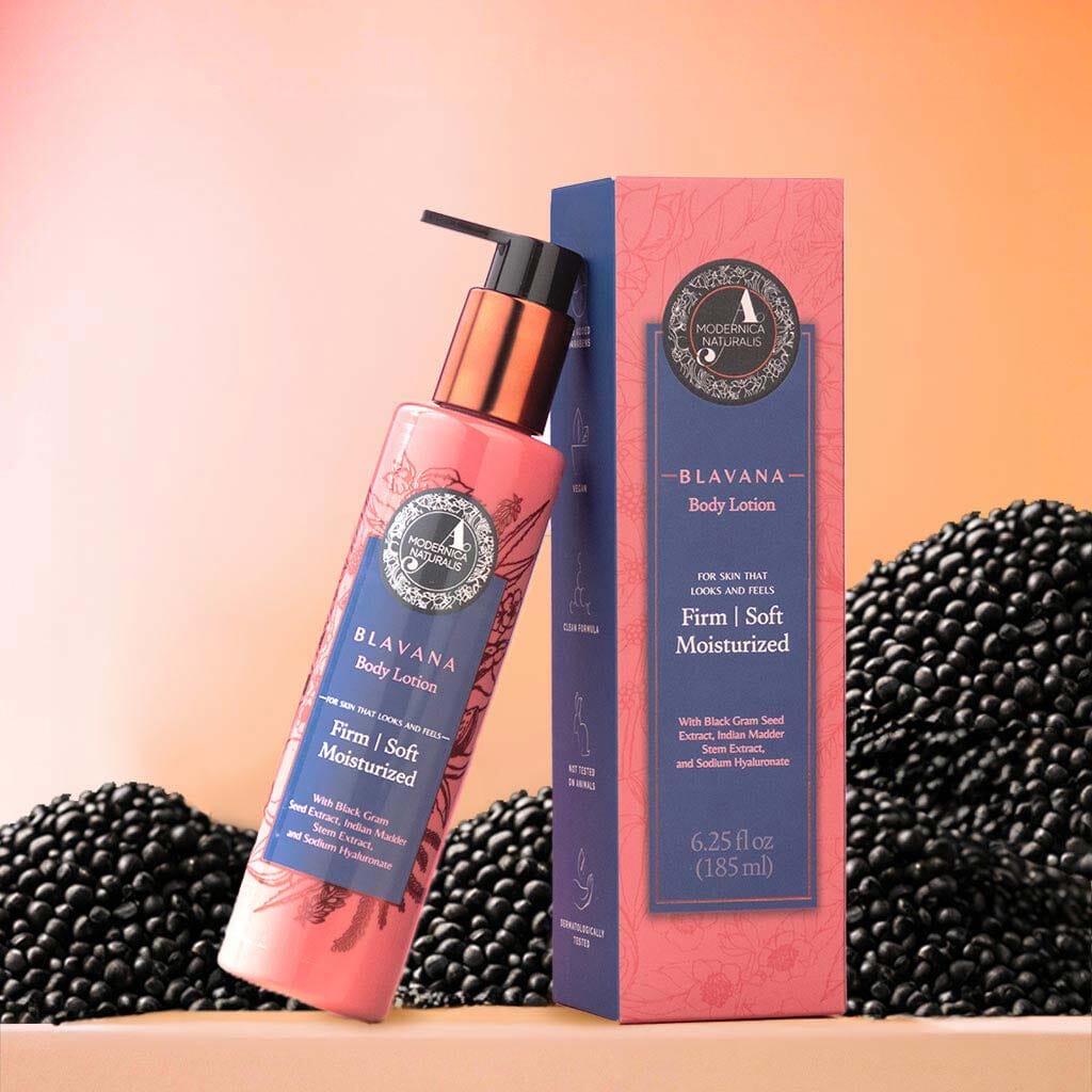 Blavana Loção Corporal - Hidrata, Suaviza e Firma a Pele Seca, Envelhecida e Enrugada - Fórmula Revolucionária com Lentilha Preta - O melhor Hidratante Corporal para Pele Madura - Com Ingredientes Clinicamente Comprovados