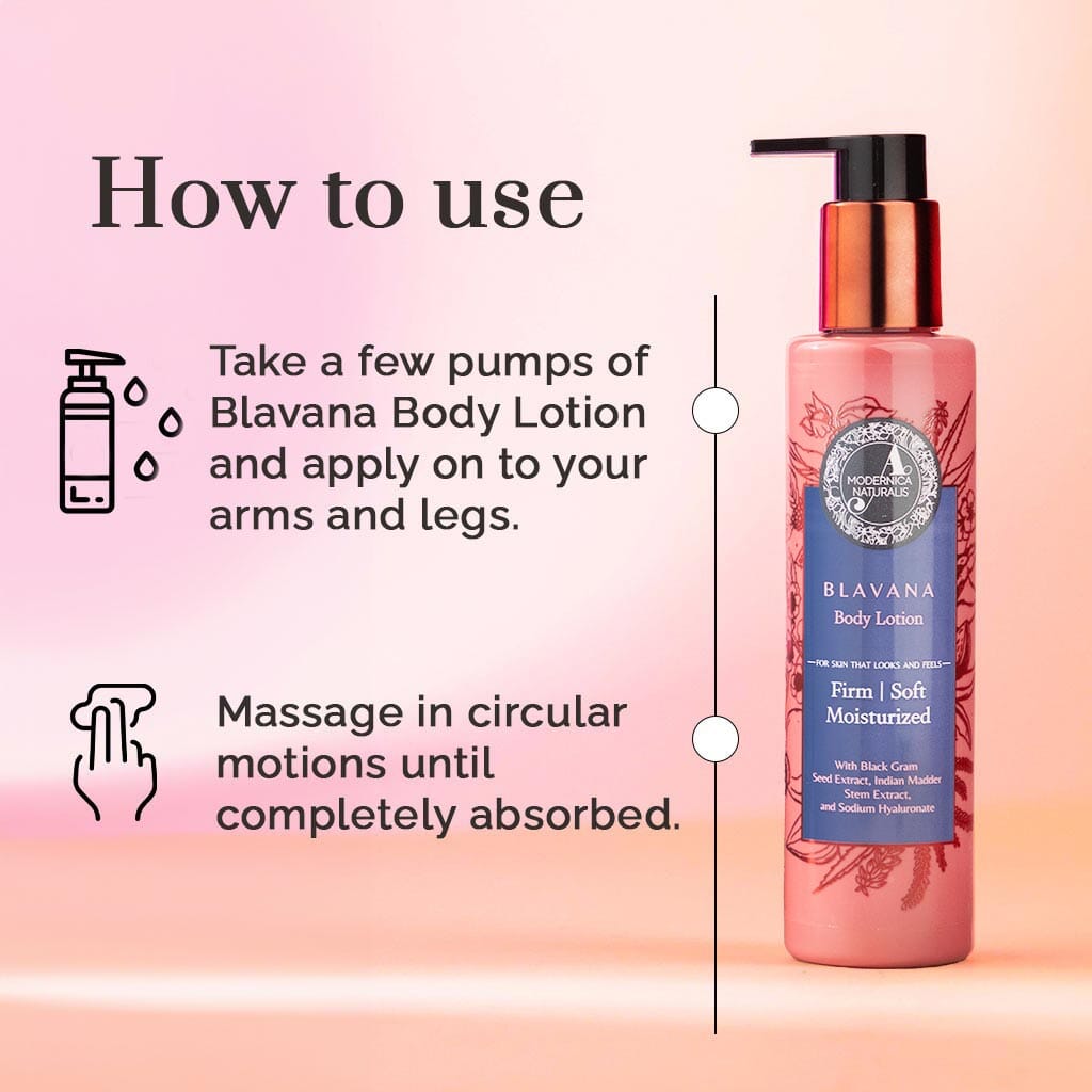 Blavana Loção Corporal - Hidrata, Suaviza e Firma a Pele Seca, Envelhecida e Enrugada - Fórmula Revolucionária com Lentilha Preta - O melhor Hidratante Corporal para Pele Madura - Com Ingredientes Clinicamente Comprovados