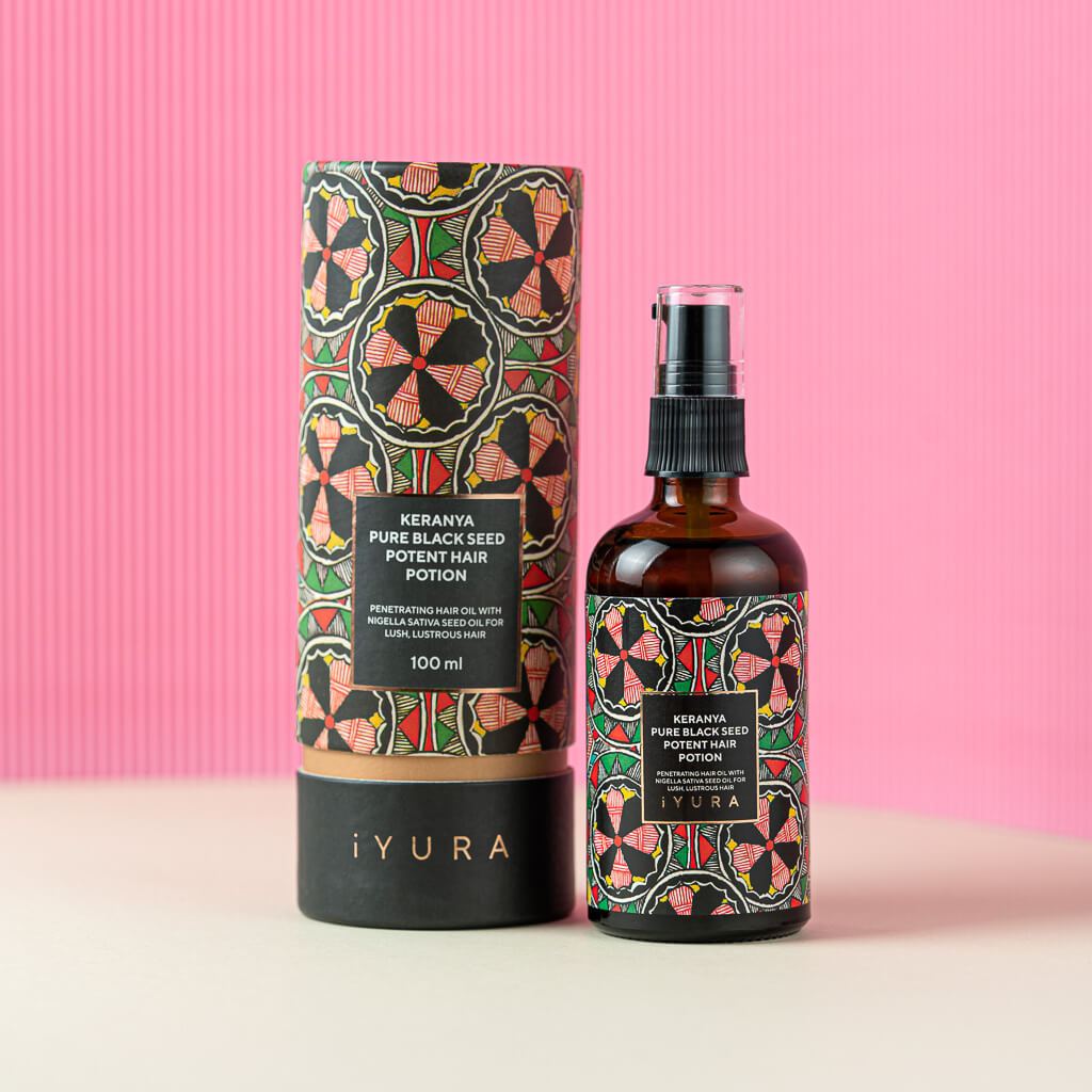 Keranya Loção Capilar Potente De Semente Preta Pura (Keranya Pure Black Seed Potent Hair Potion)