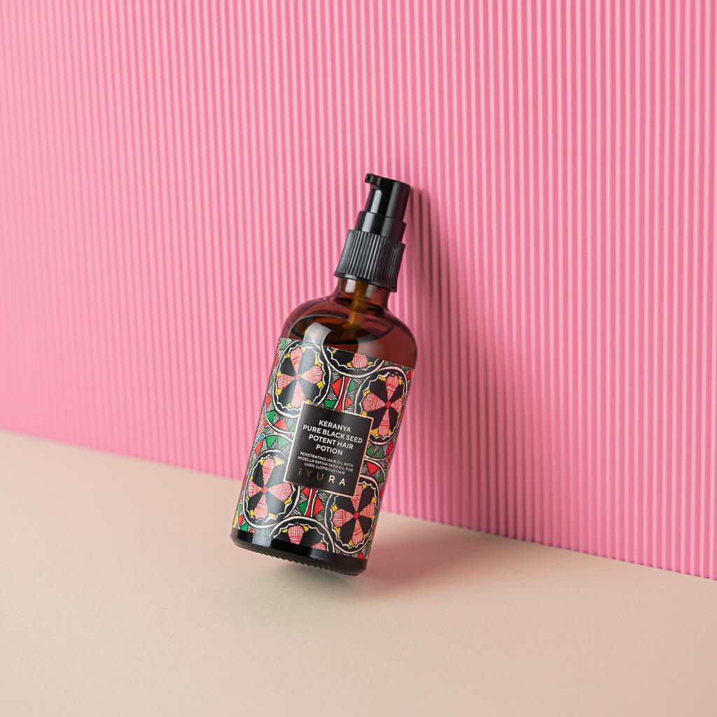 Keranya Pure Black Seed Loção Capilar Potente - Cabelo Mais Brilhante na Cabeça, Não no Pente