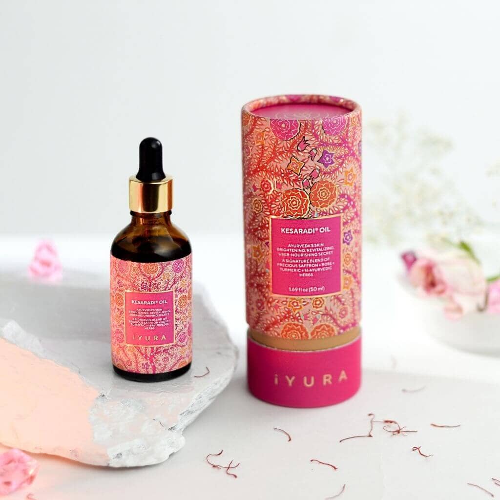 Kesaradi Óleo Facial Glow Diário - Óleo Facial Hidratante Para Pele Seca Ou Sensível - Cuidados Naturais Para Uma Pele Radiante (Kesaradi Glow Face Oil)